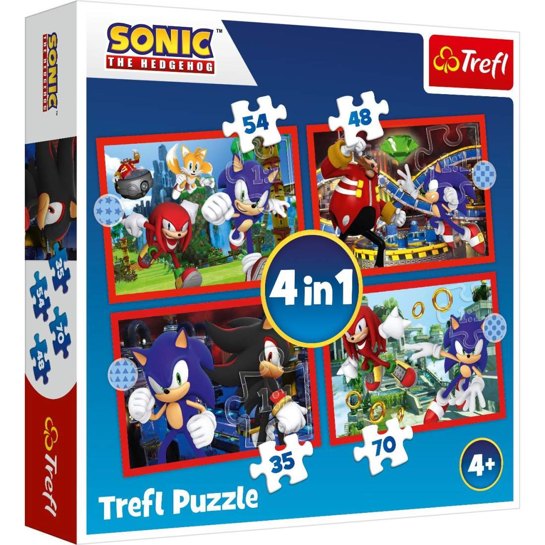 Sonic Puzzle 4-i-1-set för barn, engagerande och pedagogiskt | Hem & Hobby | Pryloteket