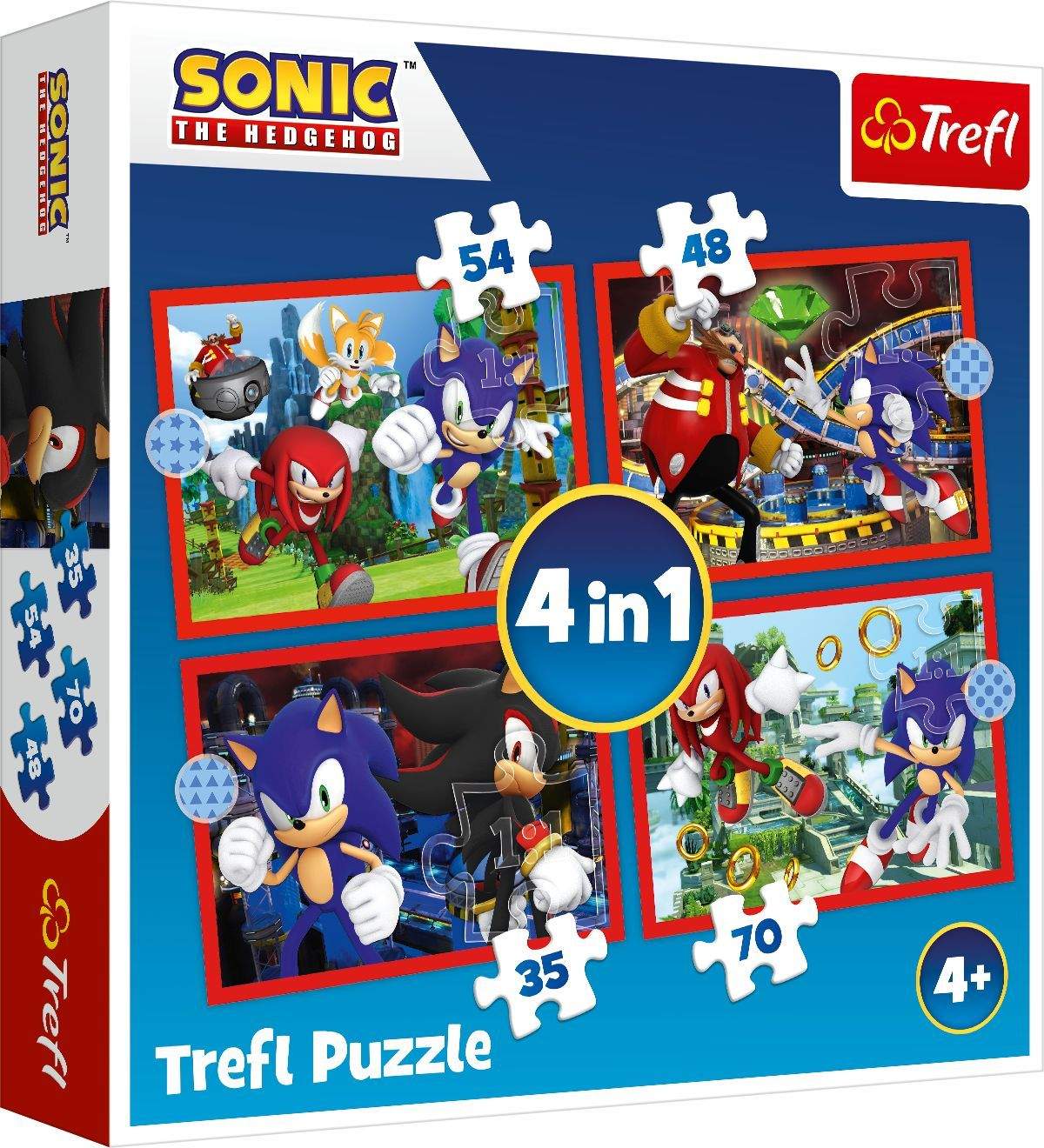 Sonic Puzzle 4-i-1 sæt til børn, engagerende og pædagogisk