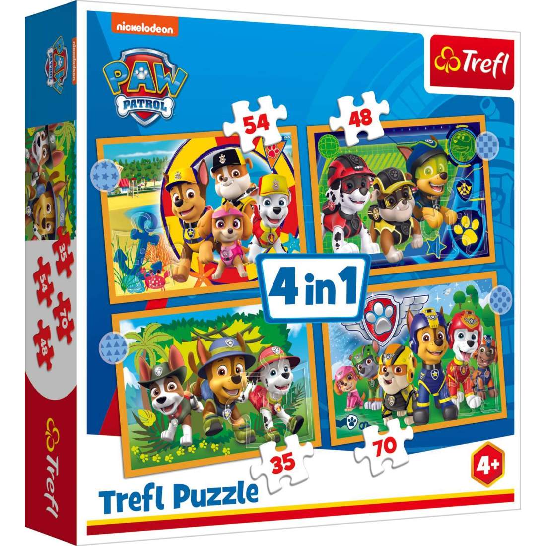 Paw Patrol 4-i-1 pusselset för barn | Hem & Hobby | Pryloteket