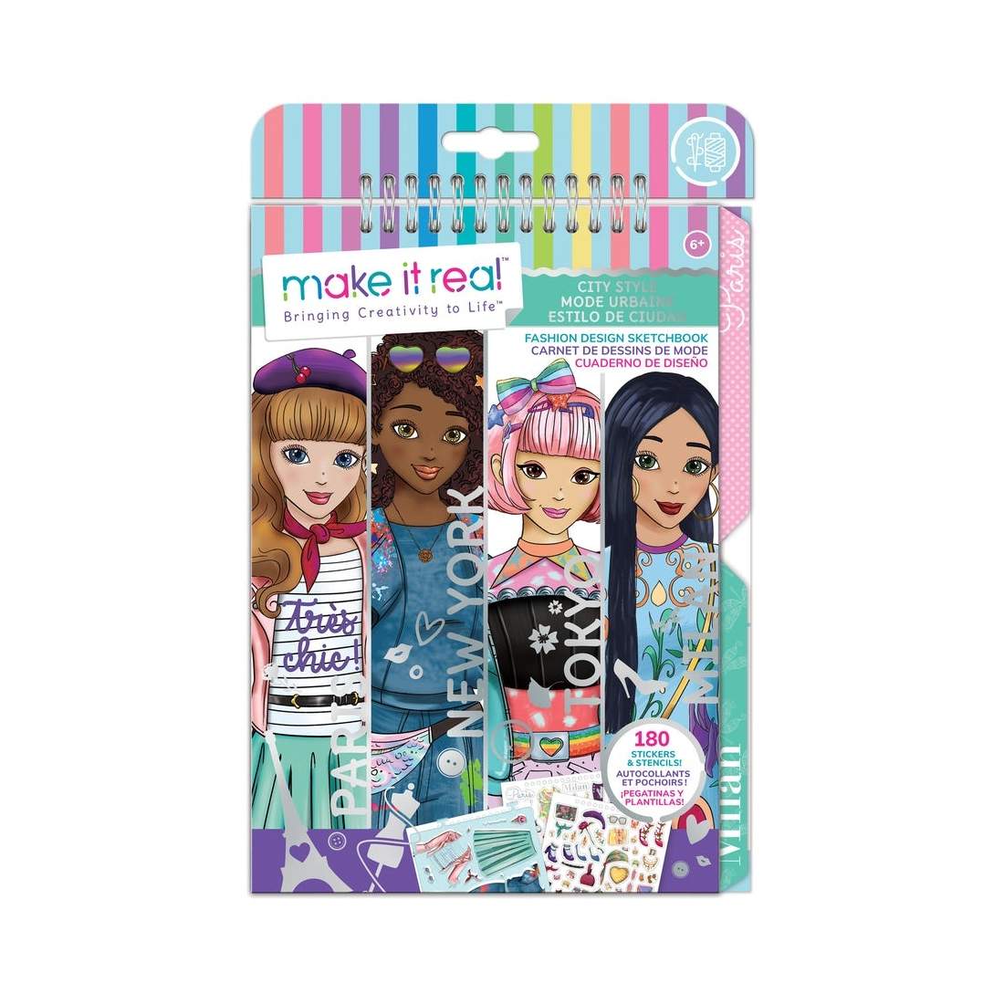 Modedesign skissbok för urbana stilar och kreativa idéer | Hem & Hobby | Pryloteket