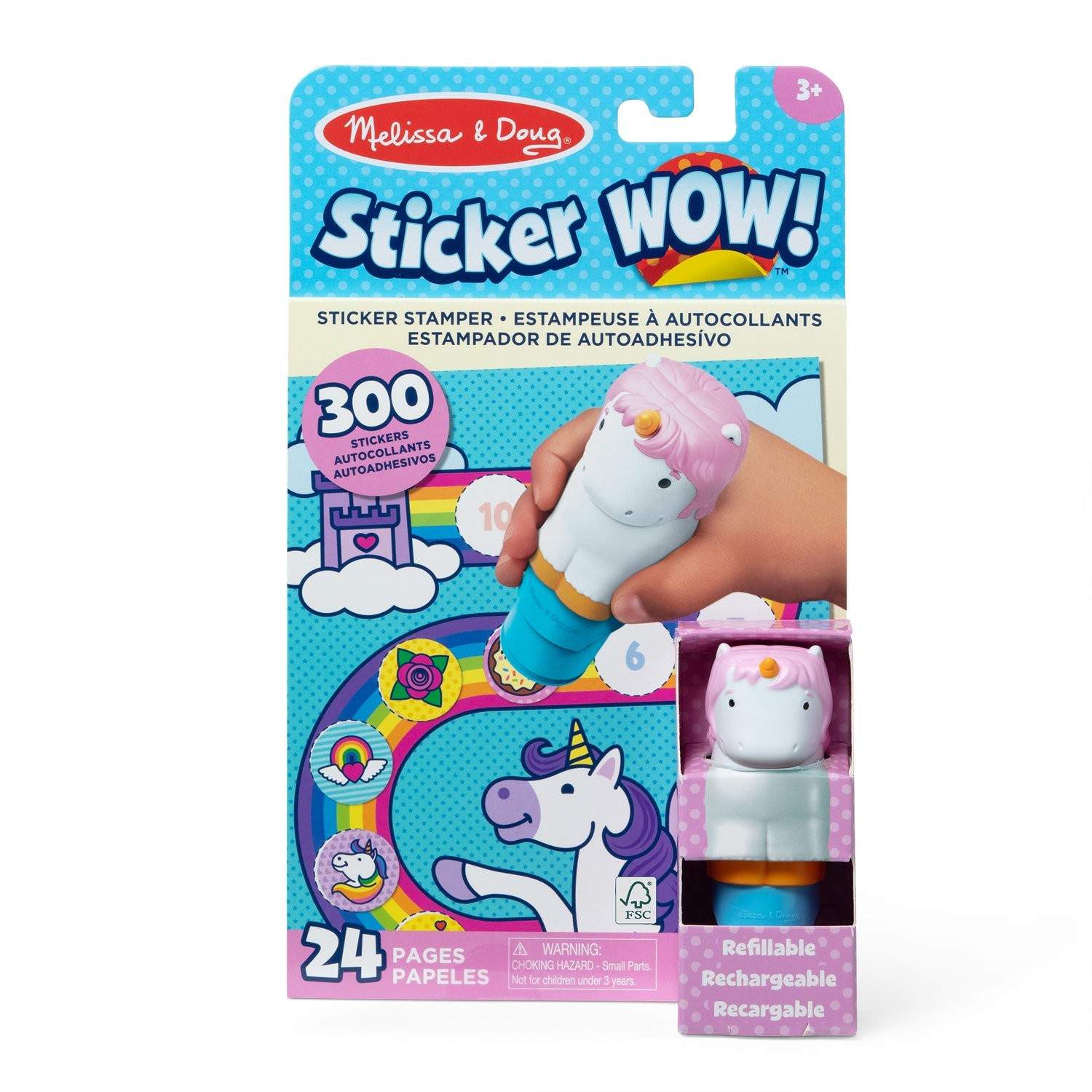 Unicorn Sticker Activity Pad Sæt til kreativ sjov