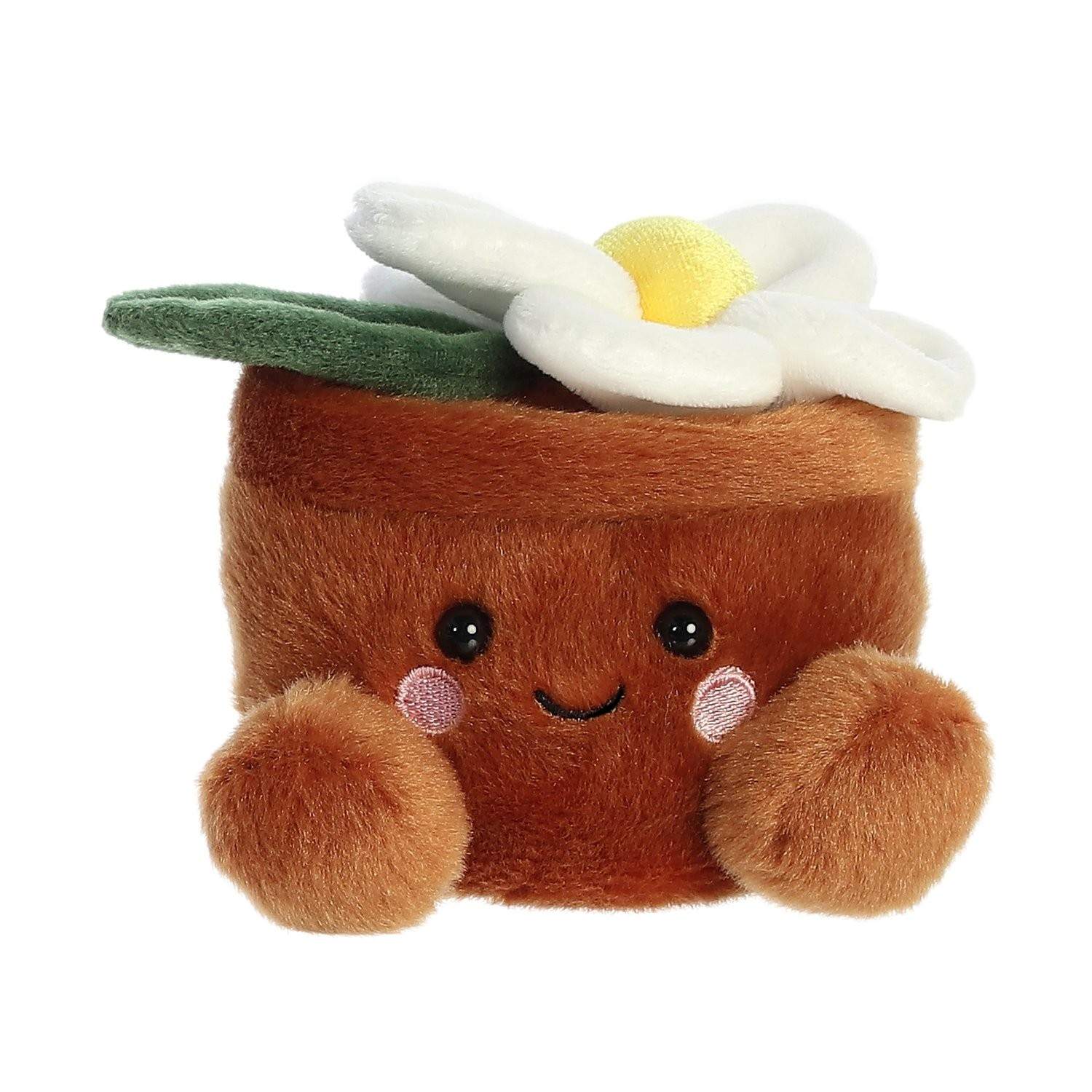 Plyslegetøj - AURORA Palm Pals Daisy i en gryde, 12 cm