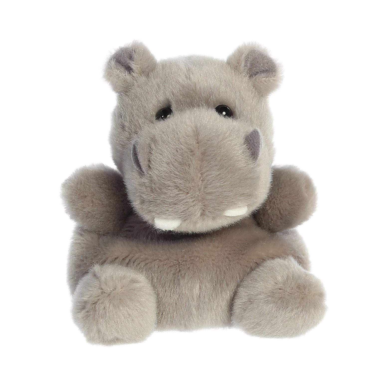 Hippo Plyslegetøj, 12 cm, blødt og nuttet tøjdyr