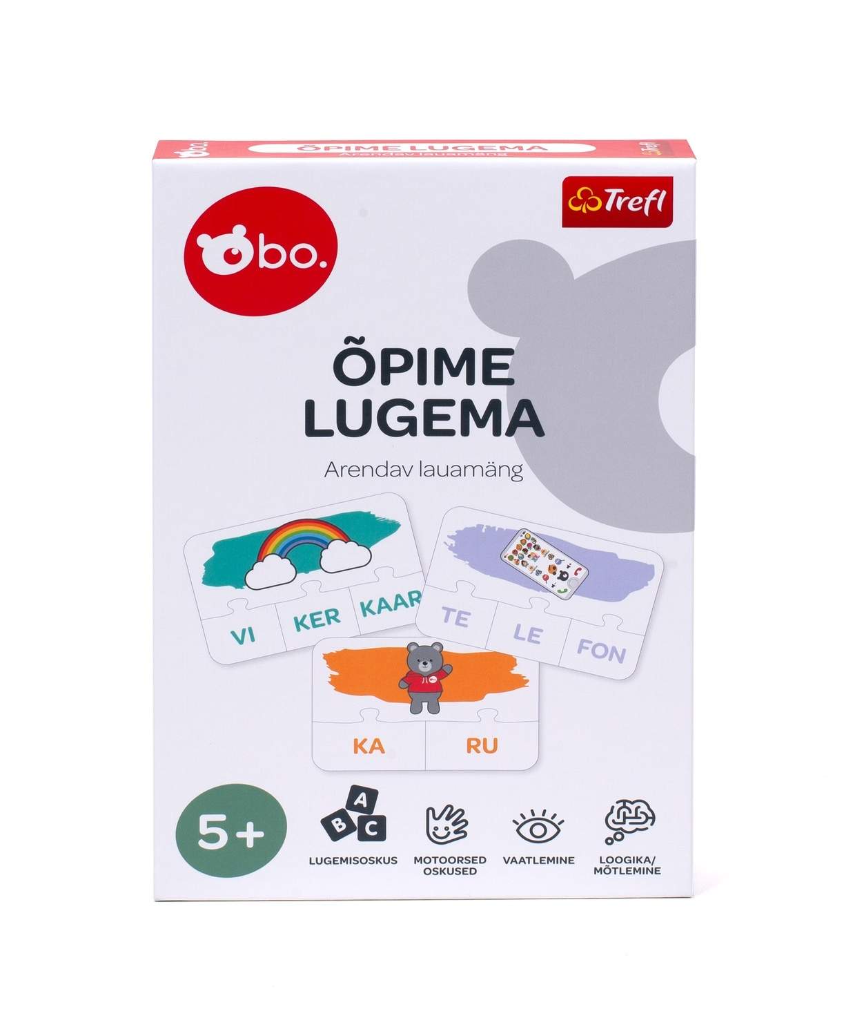 Stavelser pædagogisk brætspil til at lære estisk sprog