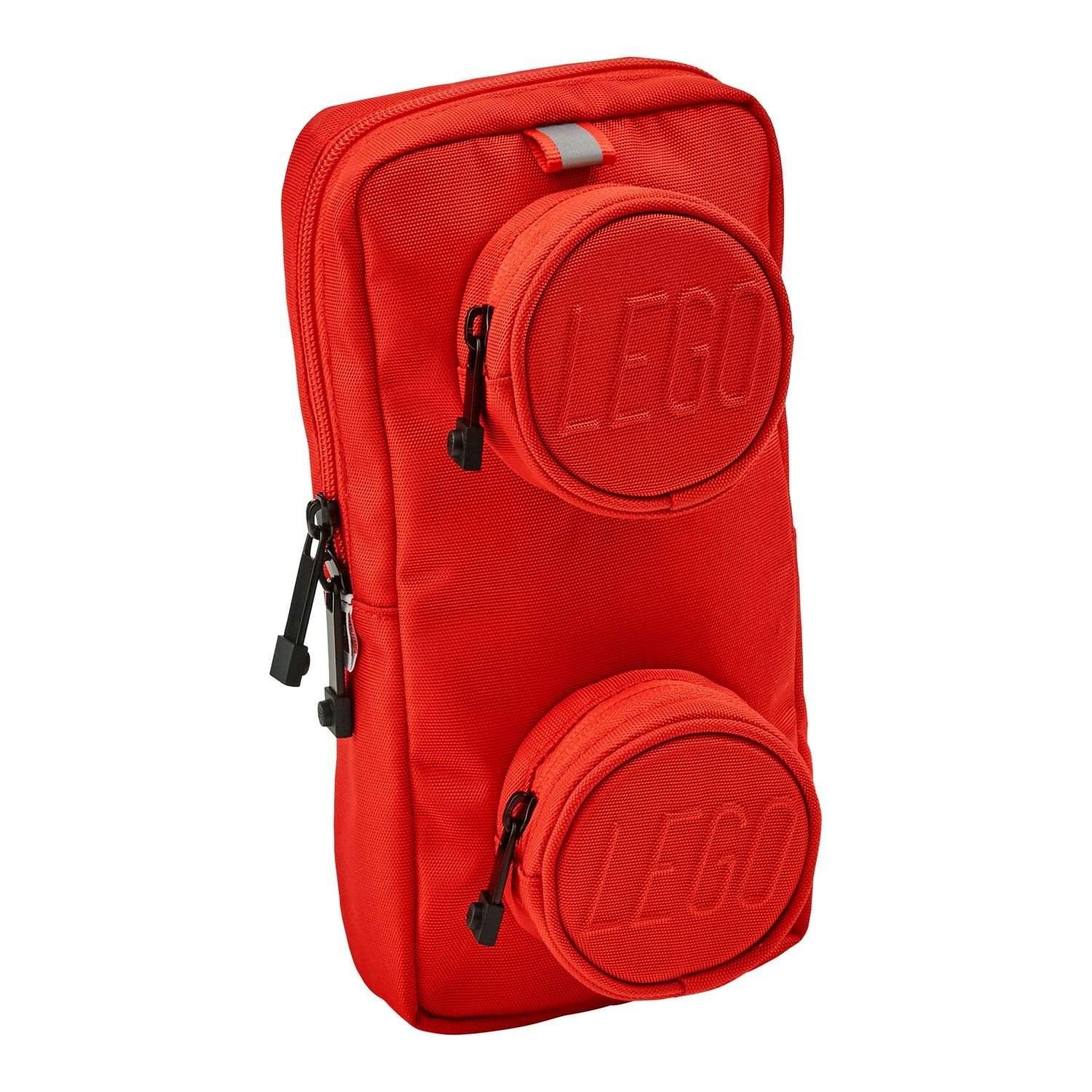 1x2 LEGO Brick Sling Bag, lys rød farve