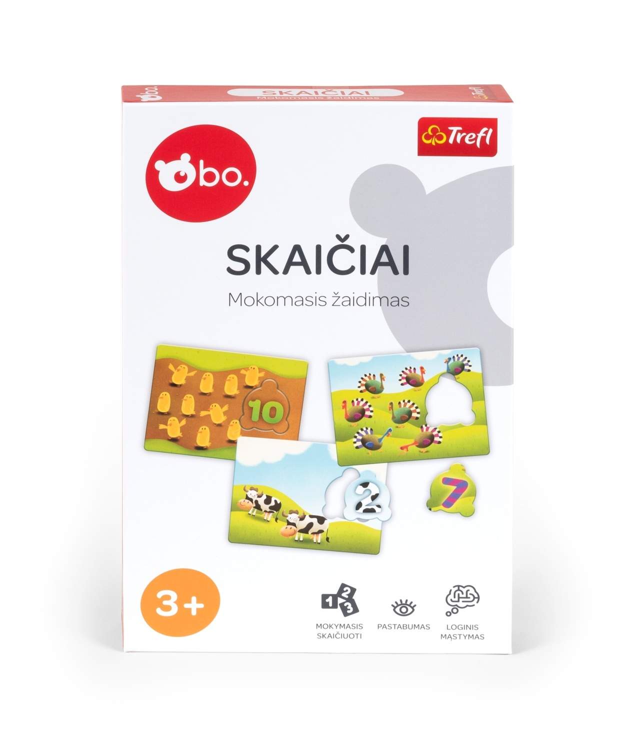 Pædagogisk brætspil ""Numbers"" for børn, litauisk sprog