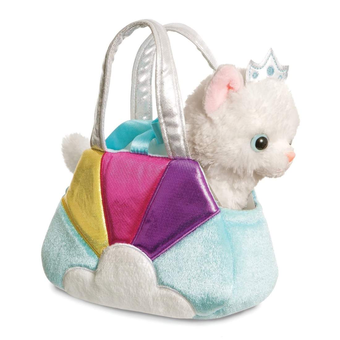 Plysch Princess Cat Toy i blå väska, 20 cm Storlek | Hem & Hobby | Pryloteket