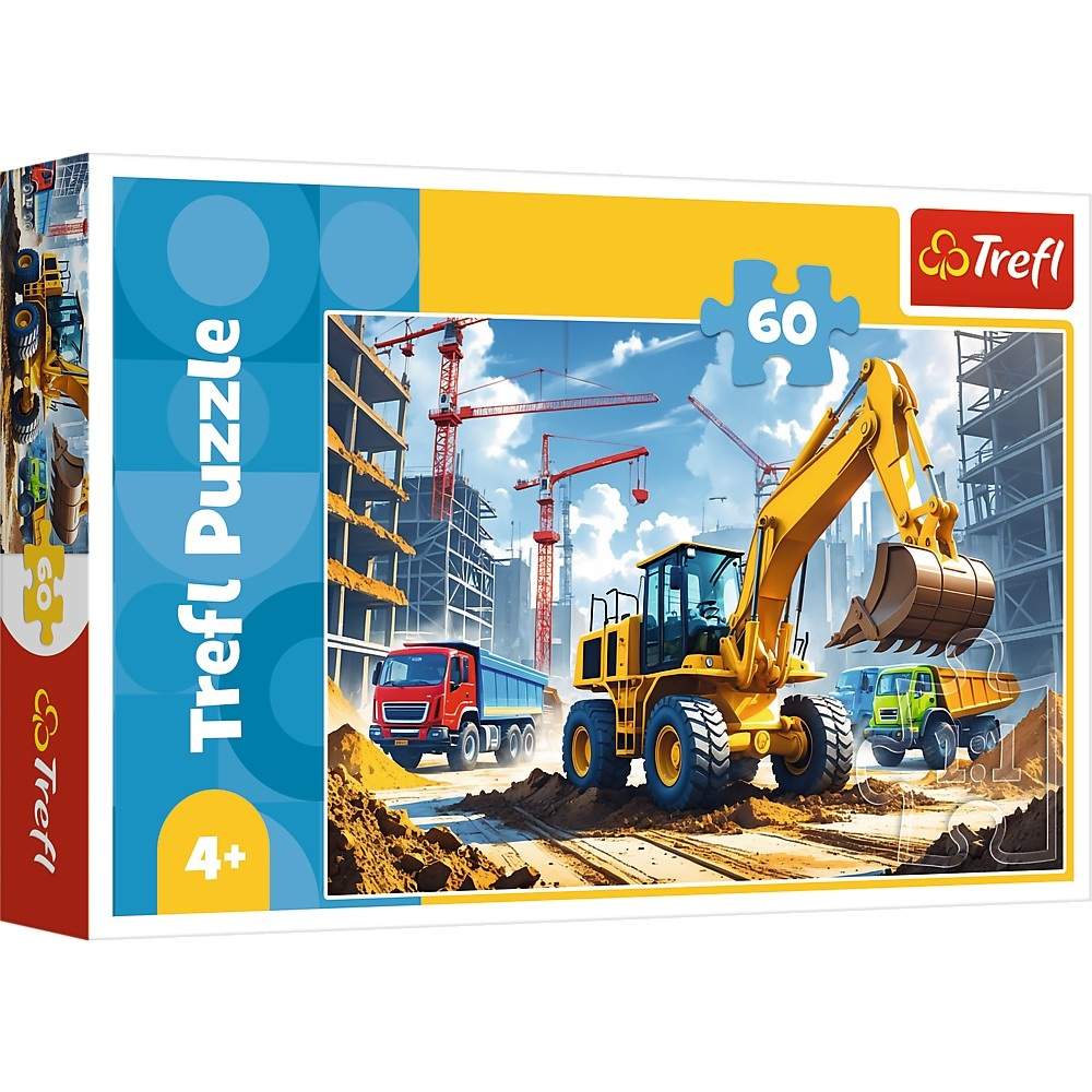 Traktorpussel för traktorgrävare, 60 bitar för barn | Hem & Hobby | Pryloteket