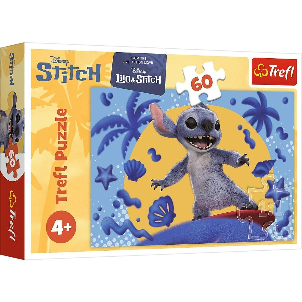 Stitch Puslespil, 60 stykker, sjovt Disney-design til børn