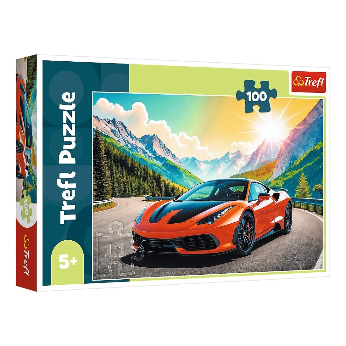 Pussellopp mot tiden, 100 bitar, sportbilstema | Hem & Hobby | Pryloteket