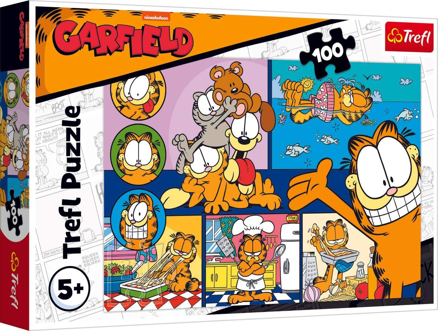 Garfield 100-brikkers puslespil til børn og voksne