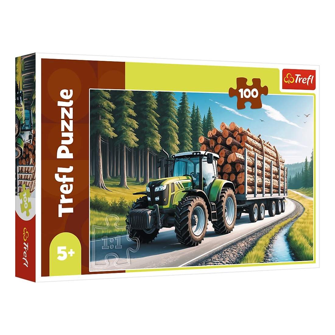 Skogstraktorpussel, 100 bitar för barn | Hem & Hobby | Pryloteket