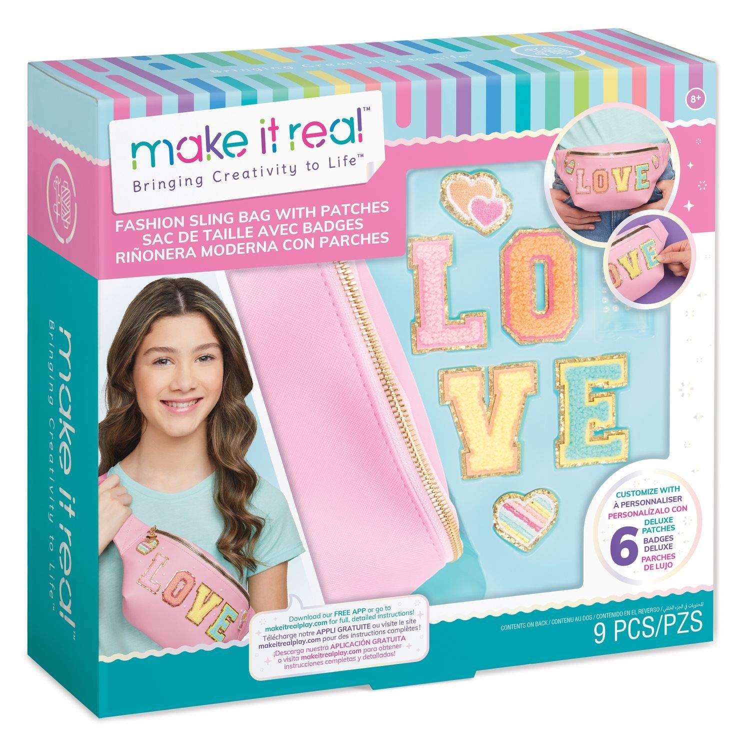 DIY modetaskesæt med patches til tilpasning