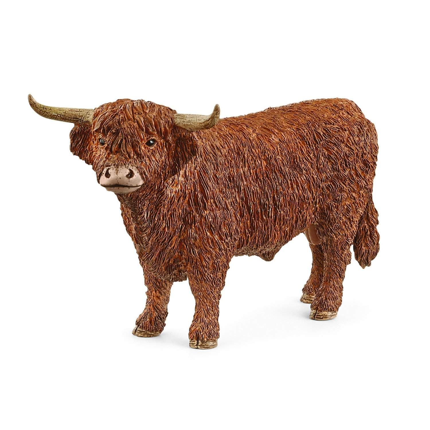 Highland Bull Figurine - Realistisk design, holdbart materiale