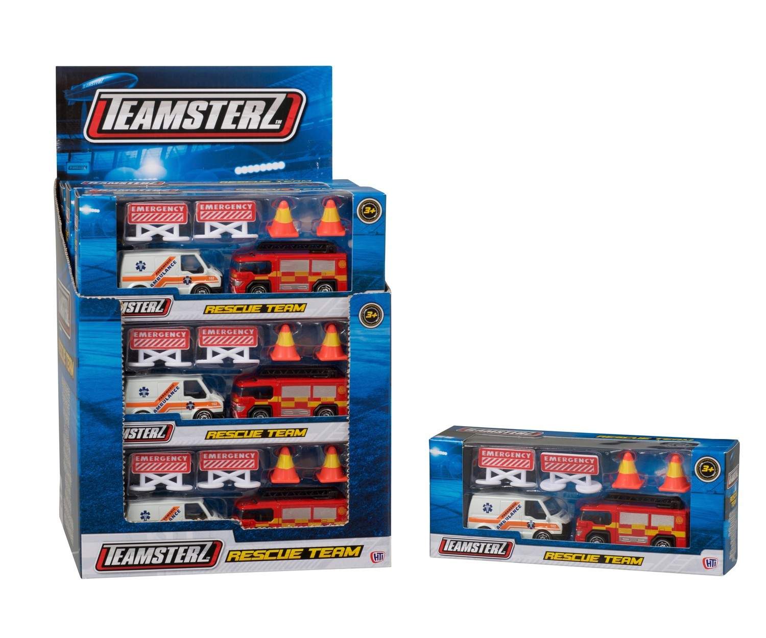 Rescue Team Die-Cast legesæt til børn, skala 1:64