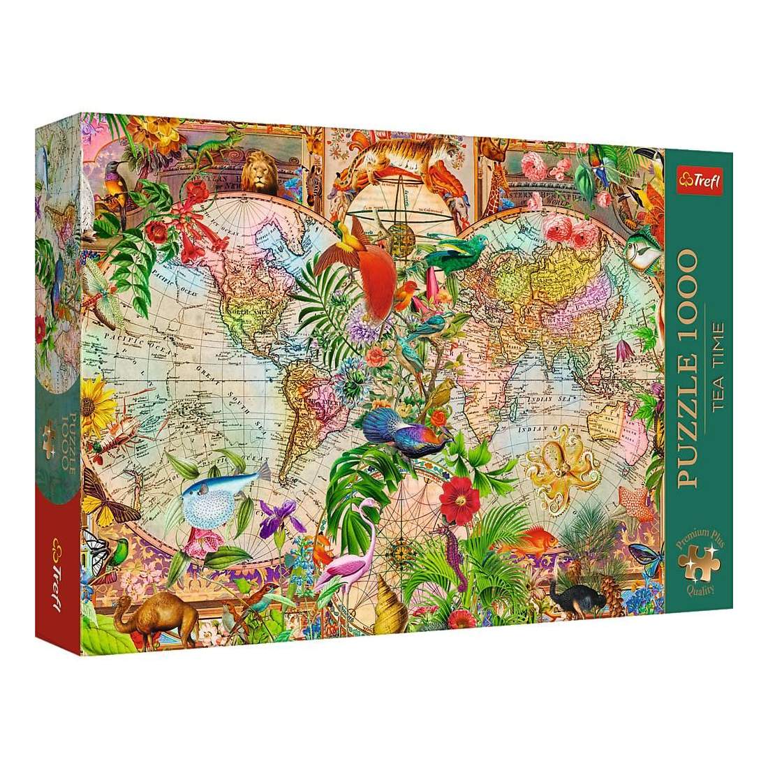 Forntida världskartpussel, 1000 bitar, premiumkvalitet | Hem & Hobby | Pryloteket