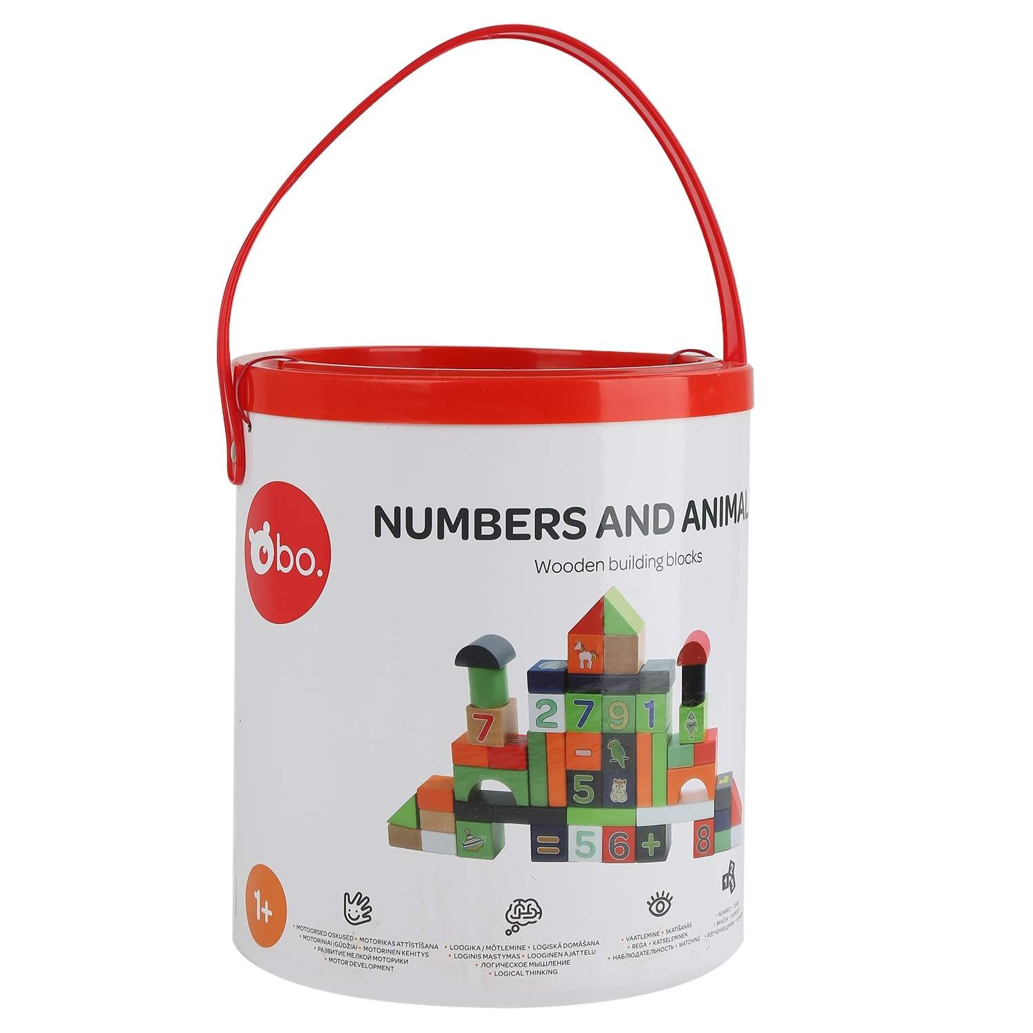 Trænummer og dyreblokke til børn, 30 stk
