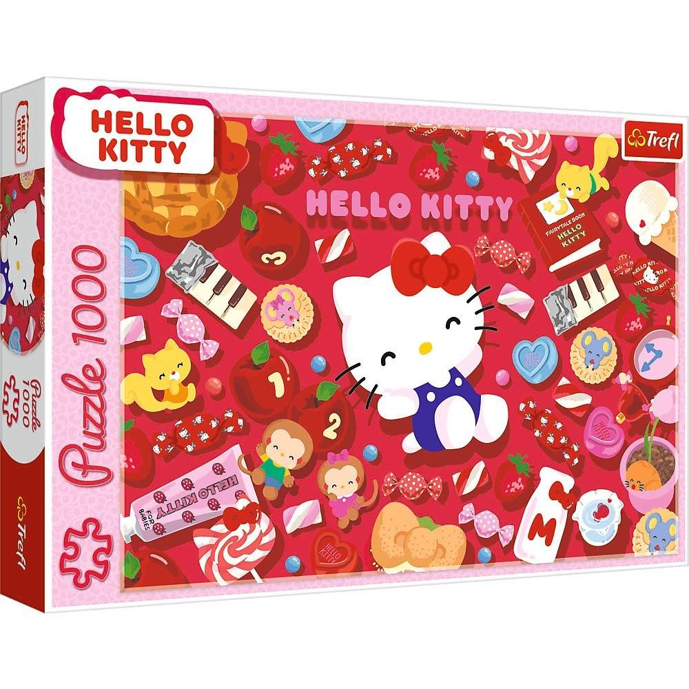 Hello Kitty puslespil med 1000 brikker til børn og voksne