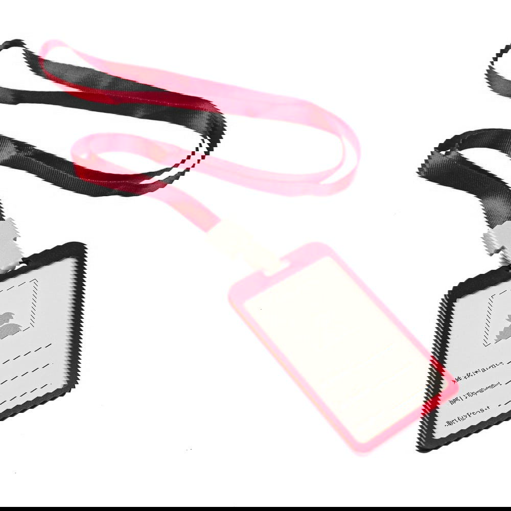 Kortholder med rem, Rød