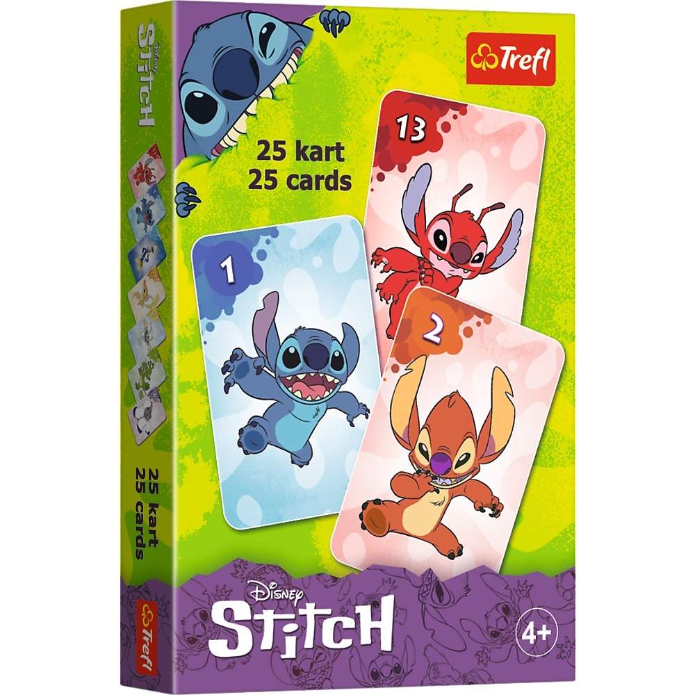 Stitch Card Game til familiehygge, 2-4 spillere, i alderen 6+