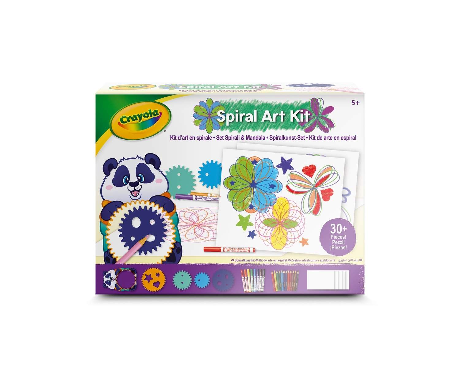 Mandala Art Kit til kreative projekter, inkluderer farvelægningssider