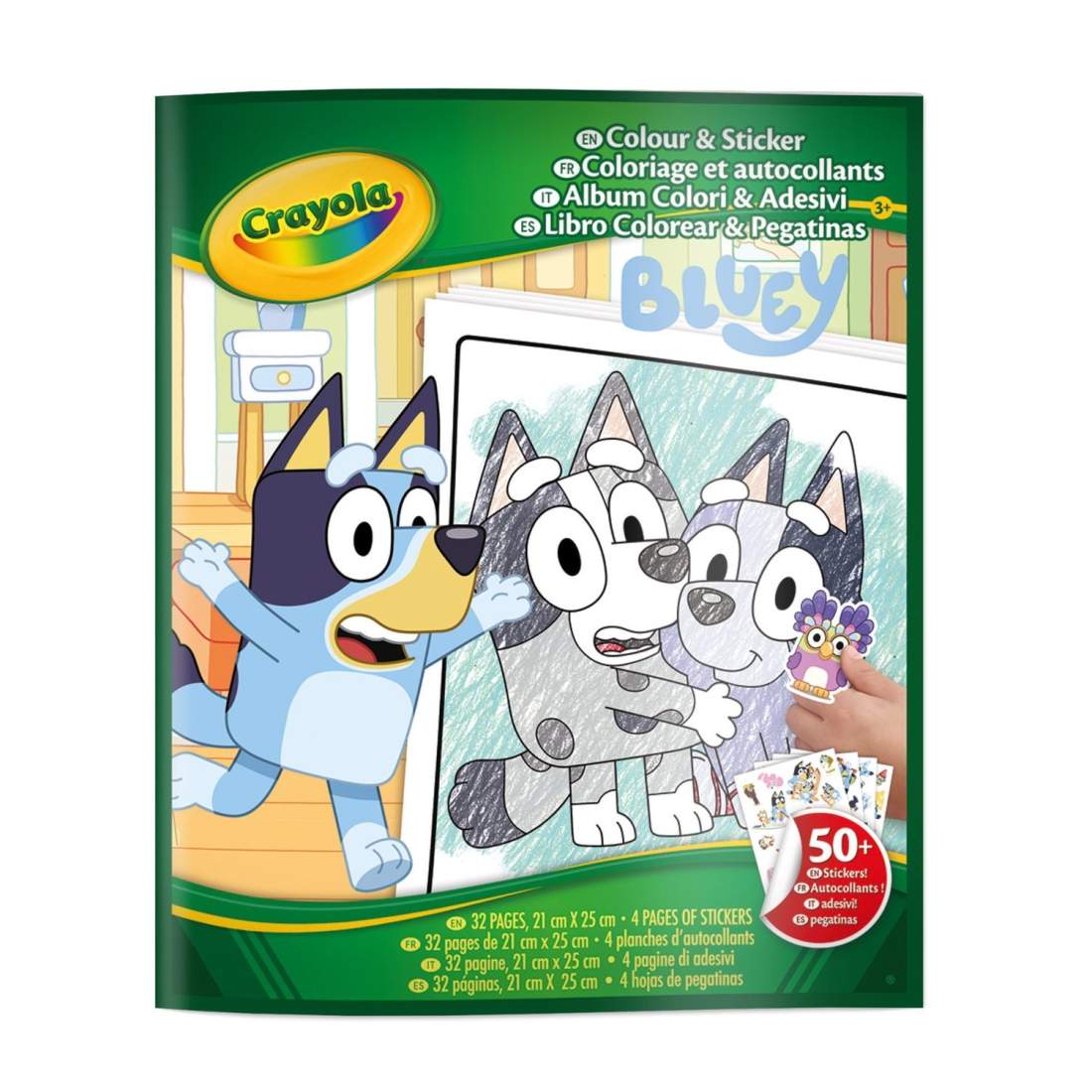 Färg- och klistermärkesaktivitetsuppsättning för barn, Crayola Bluey-tema | Hem & Hobby | Pryloteket