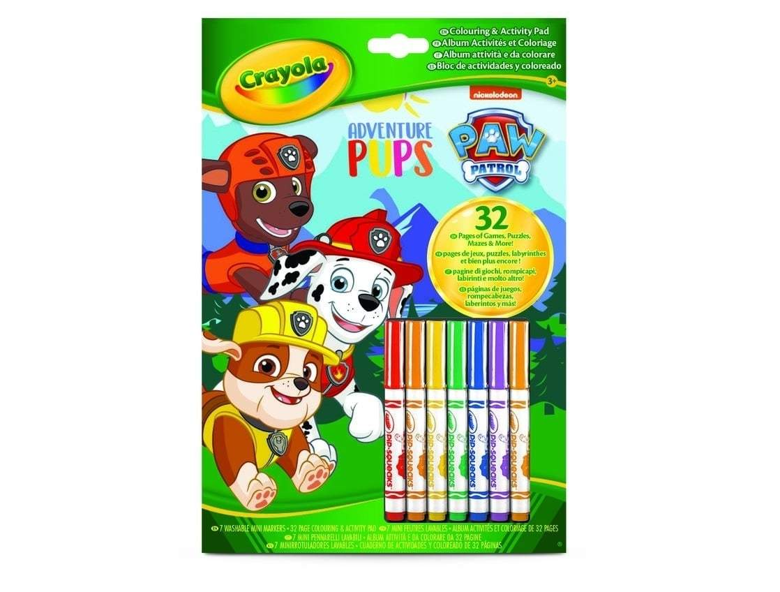 Paw Patrol Color og Activity Pad til børn, sjov og kreativ