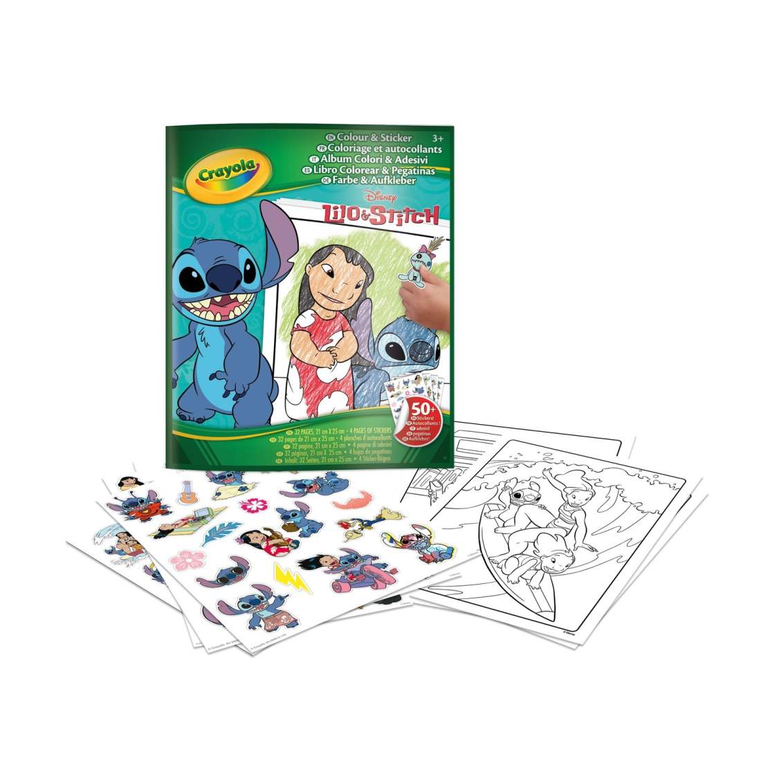 Lilo & Stitch färg- och klistermärkesaktivitetsset för barn | Hem & Hobby | Pryloteket