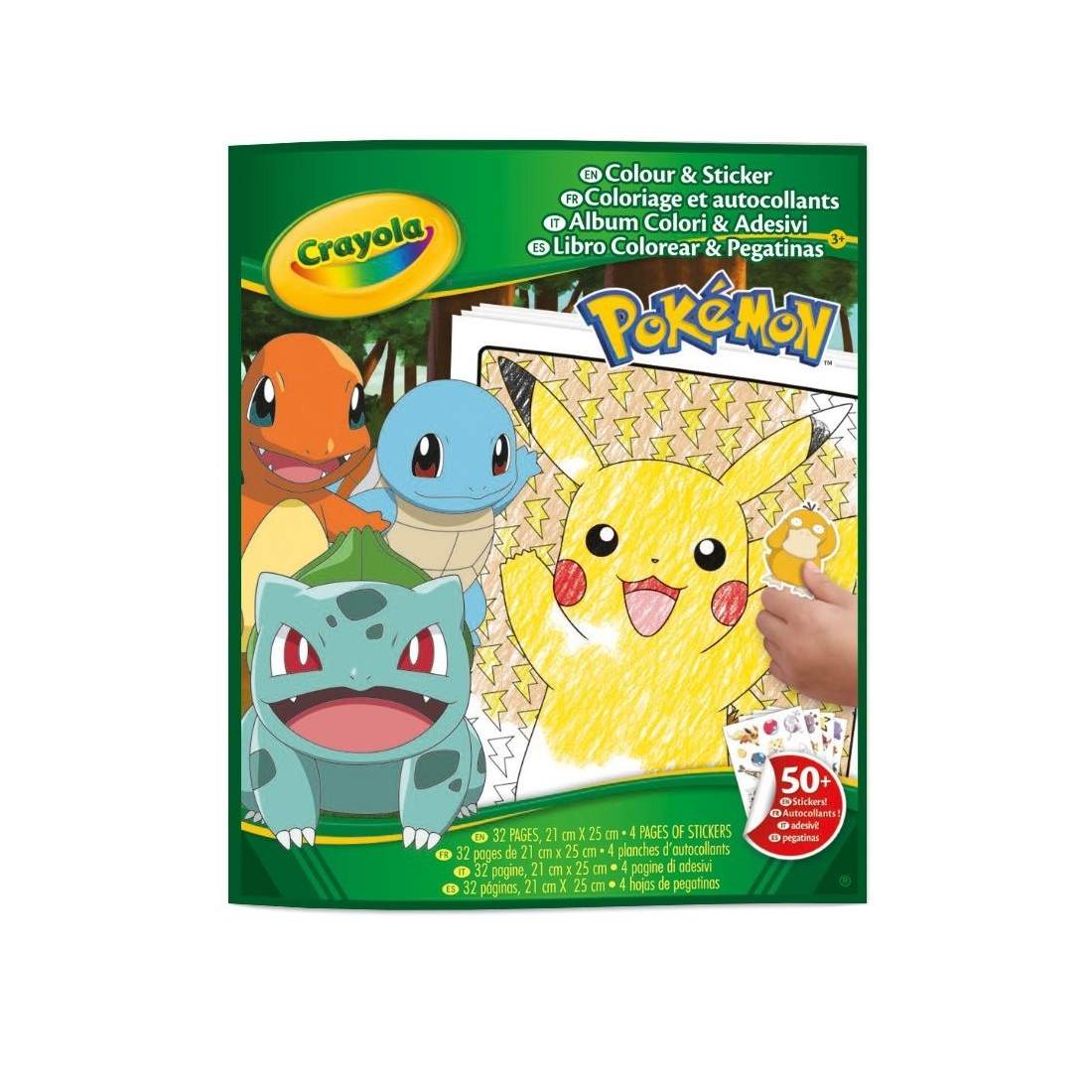 Pokémon färg- och klistermärkesaktivitetsuppsättning för kreativt nöje | Hem & Hobby | Pryloteket