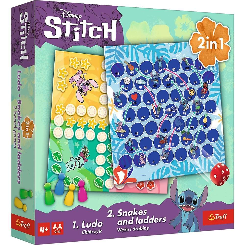 Disney Stitch 2-i-1 brætspil med Lilo