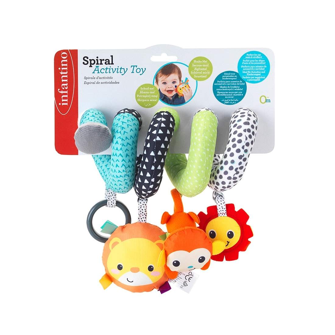 Spiralaktivitetsleksak för spädbarn med texturer och ljud | Hem & Hobby | Pryloteket
