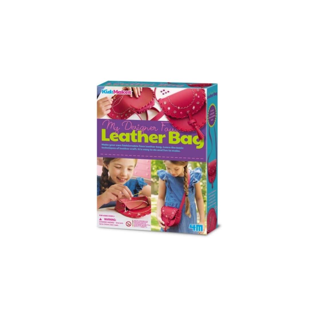 Läderväska för barn, 4M KidzMaker Design, hållbar och snygg | Hem & Hobby | Pryloteket