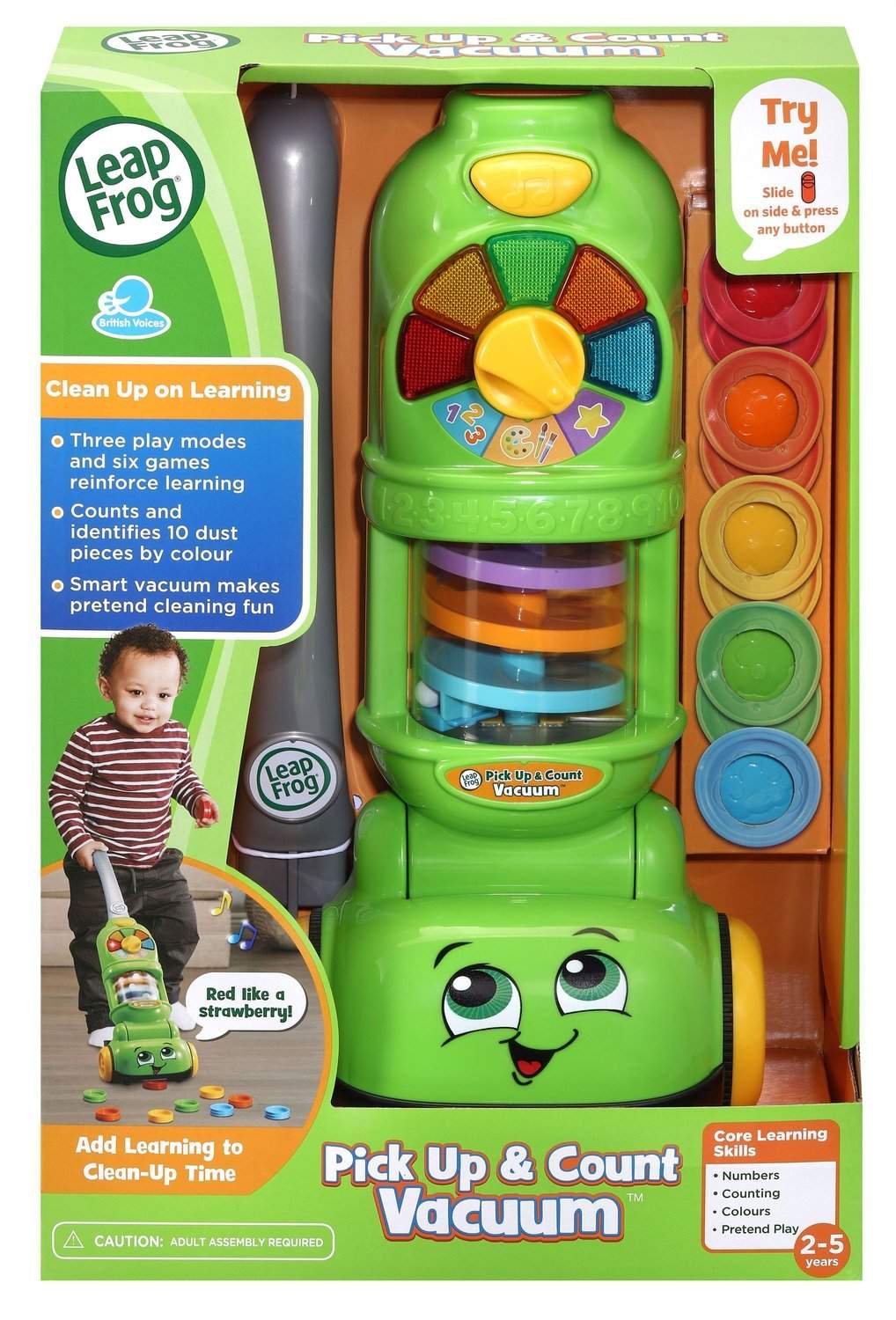Vtech Educational Toy Pick Up & Count Vacuum (på engelsk)