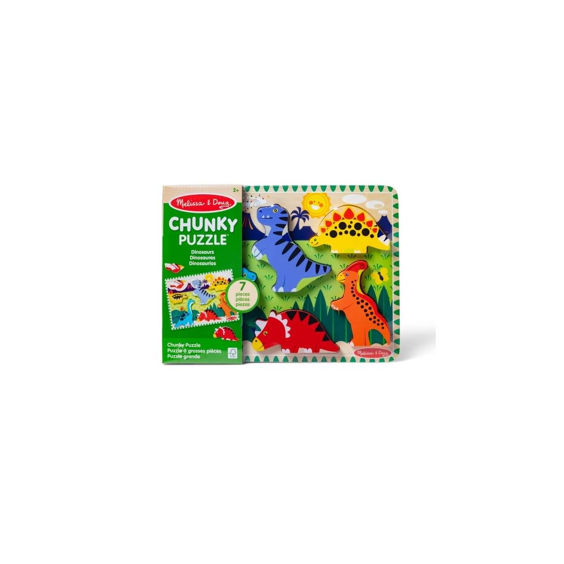 Melissa & Doug Dinosaurs Chunky Puzzle | Hem & Hobby | Pryloteket