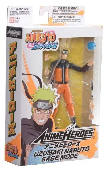 Anime Heroes Naruto Figur med tilbehør, 16 Cm - Uzumaki Naruto Sage Mode