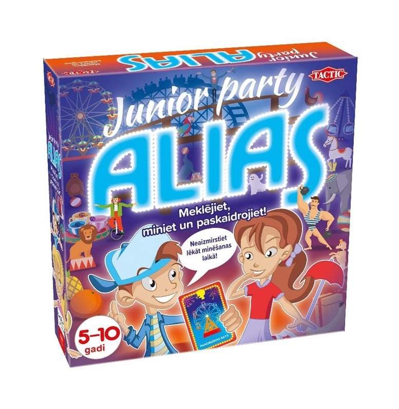 Tactic Board Game Spēle "Party Alias ​​Junior" (på lettisk sprog.)
