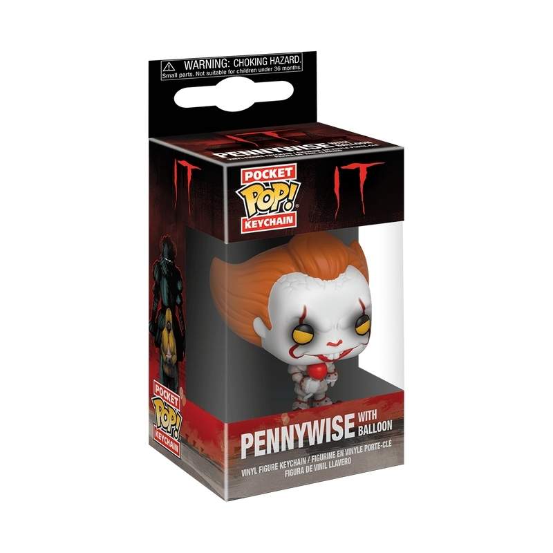 Funko pop! Nøglering: Det - Pennywise (M/ Ballon)