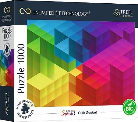 Trefl Prime Puzzle Color Splash Cubic Gradient, 1000 stk