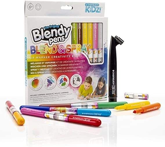 Blendy Pens Papirsæt Markører Blend And Spray, 24 stk