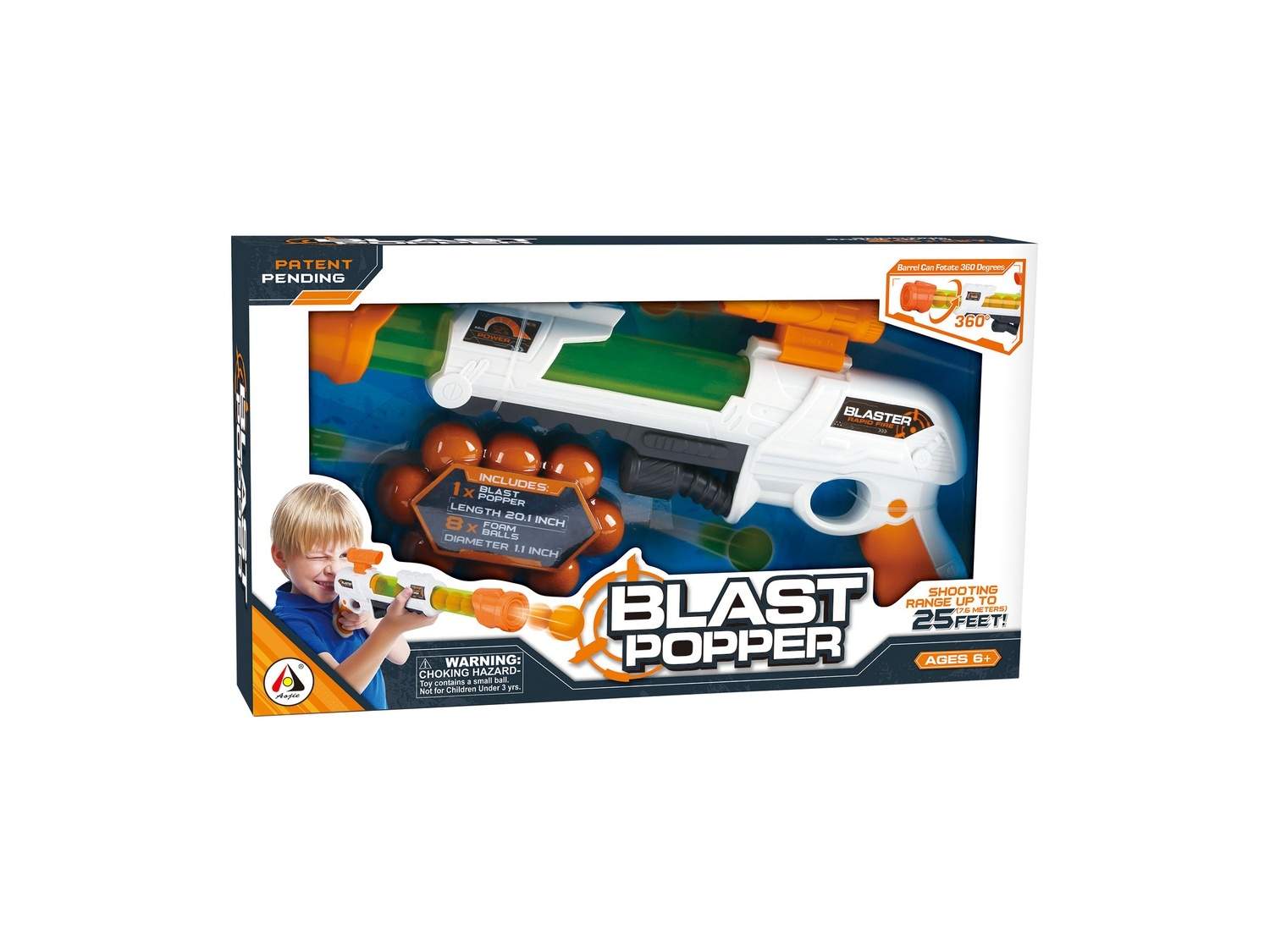 Blast Popper Sæt med 8 bolde