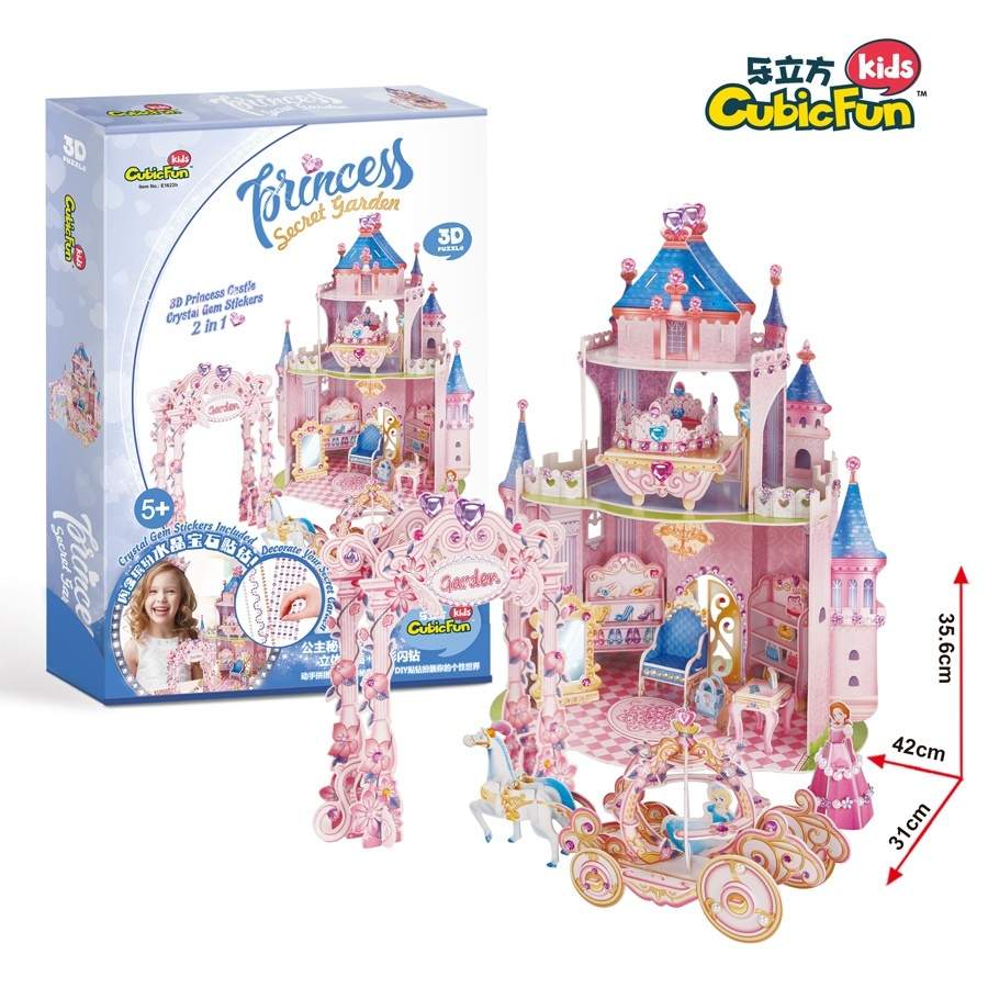 Cubicfun 3D-puslespil Princess Secret Garden