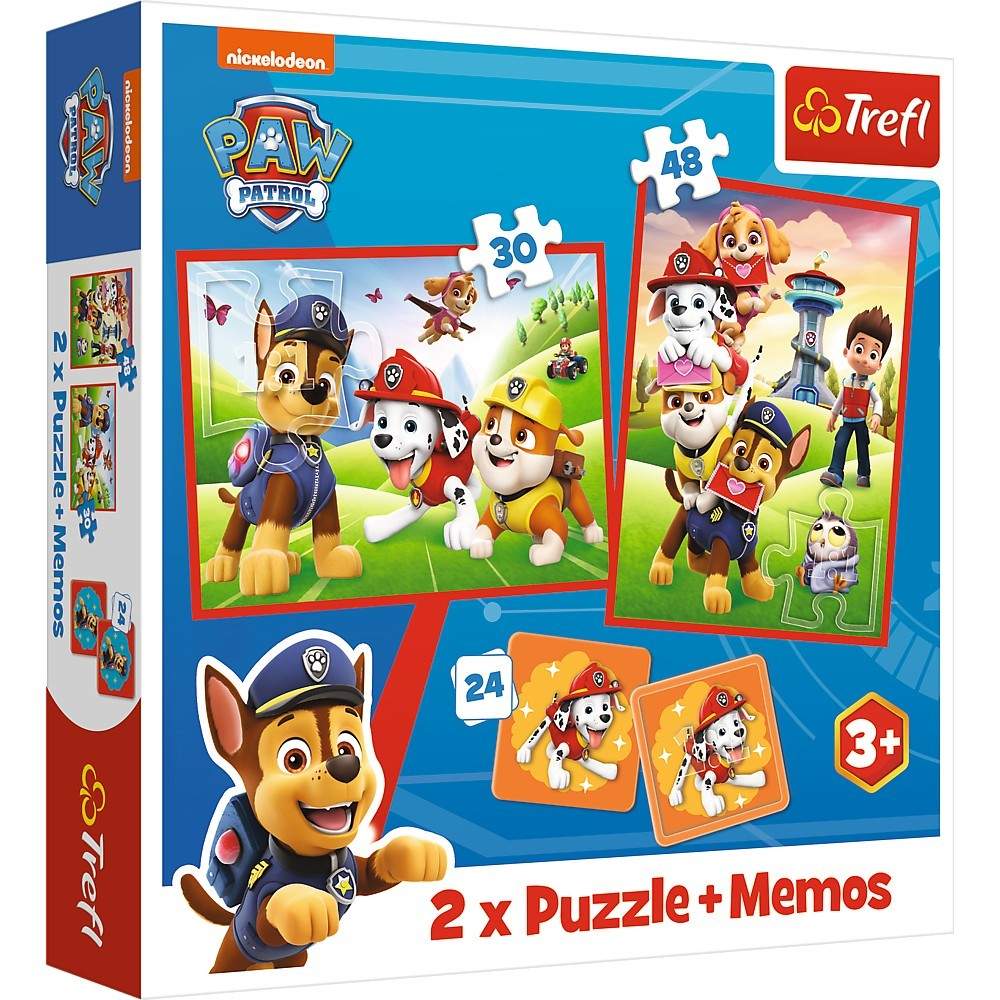 Trefl Paw Patrol Puslespil Sæt 30+48+M24