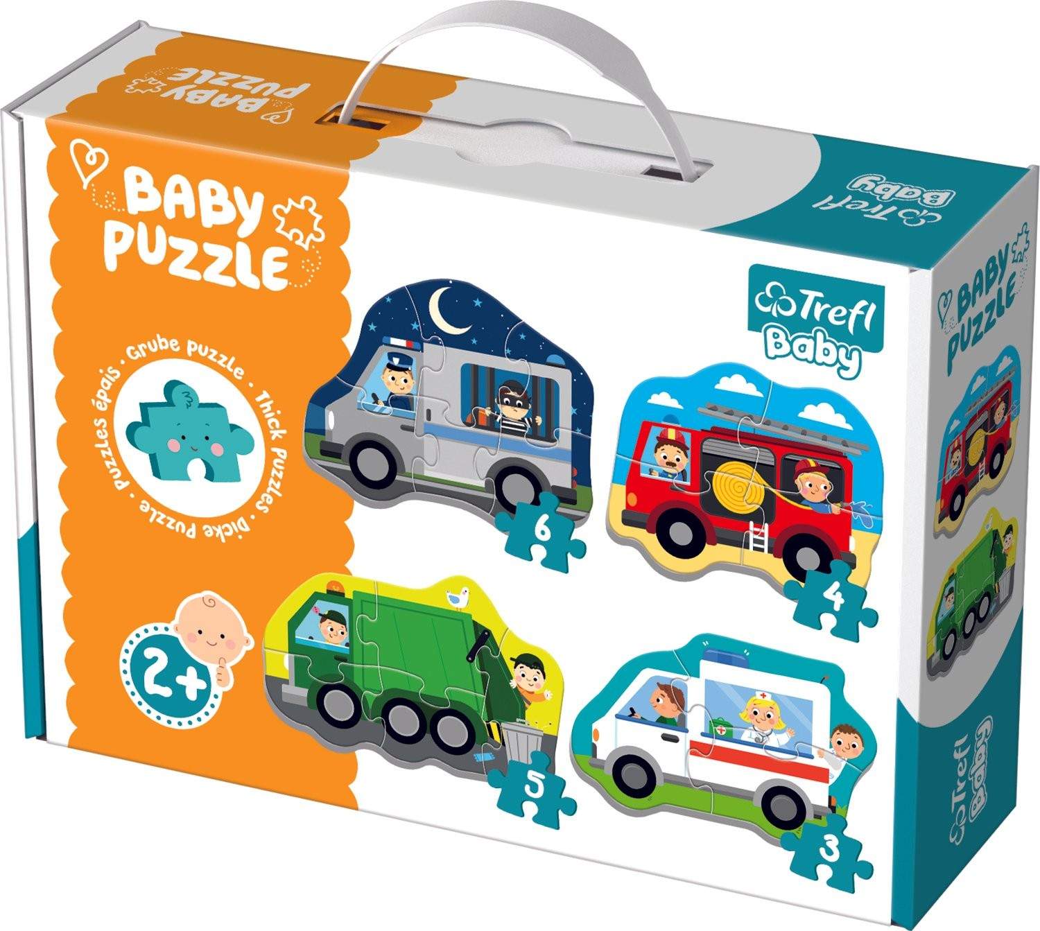 Trefl Baby Puzzle Set Autot