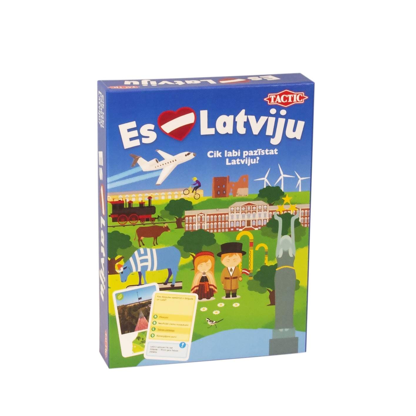 Tactic Board Game I Love Latvia (Latvian kielellä)