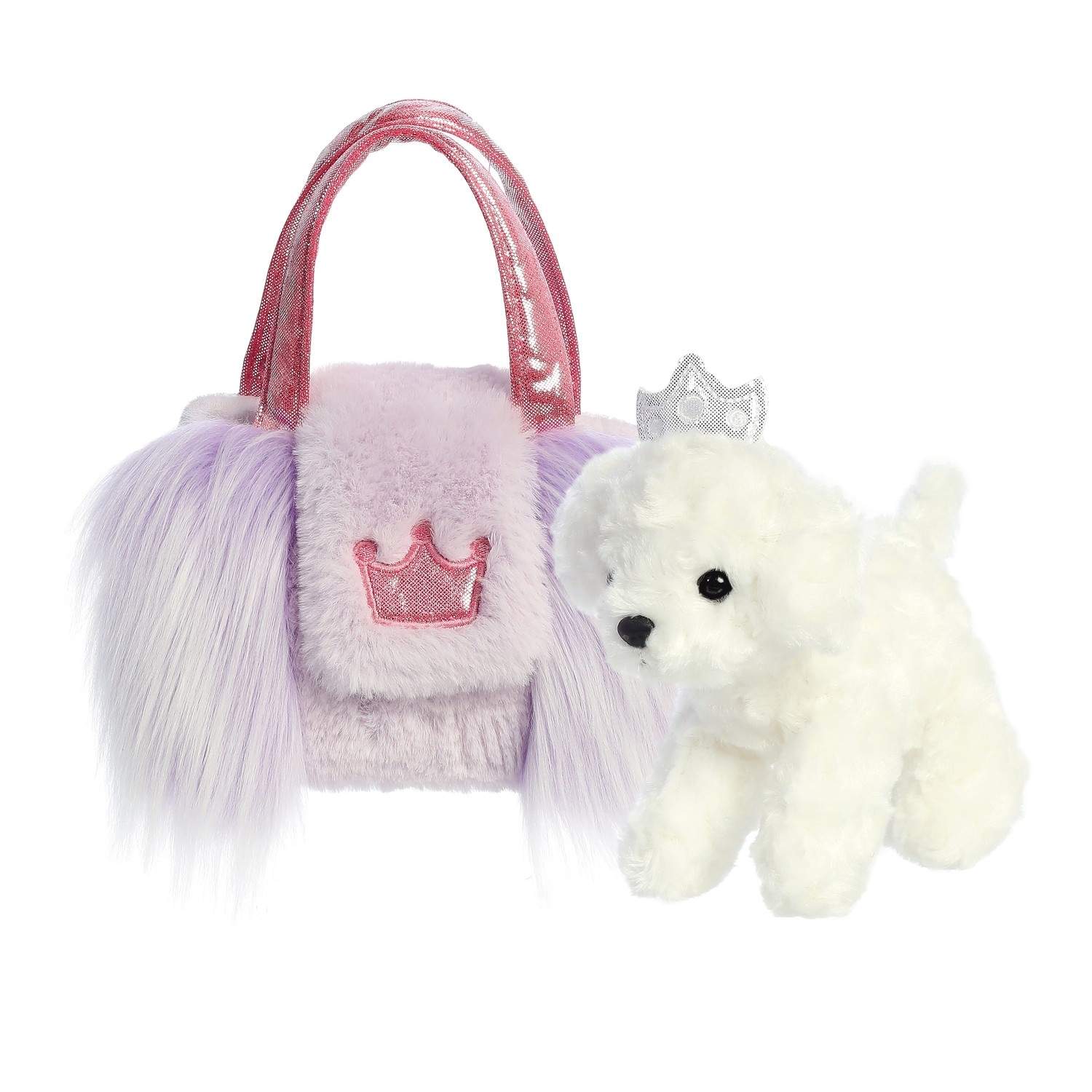 Aurora Fancy Pals Soft Toy - Hund i en taske, 20 Cm