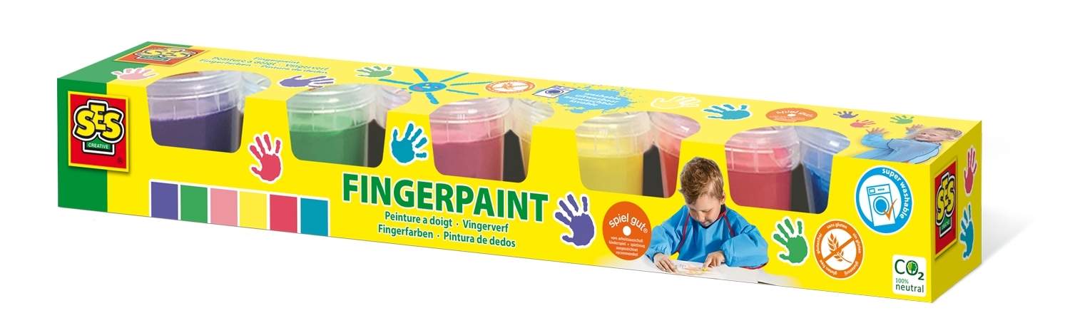 Ses Fingermaling, 6 farver