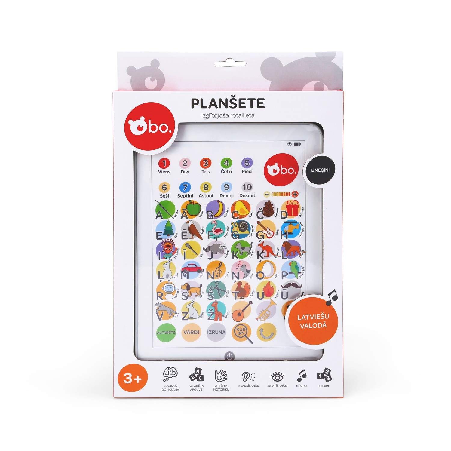 Bo. Pædagogisk tablet (på lettisk sprog.)