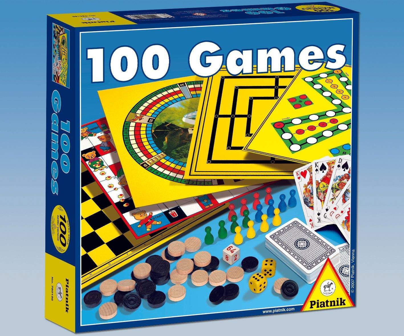 Piatnik brætspil sæt 100 spil (på estisk, russisk sprog.)
