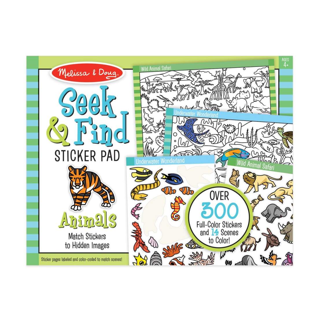 Melissa & Doug Seek & Find Sticker Pad - Djur | Hem & Hobby | Pryloteket