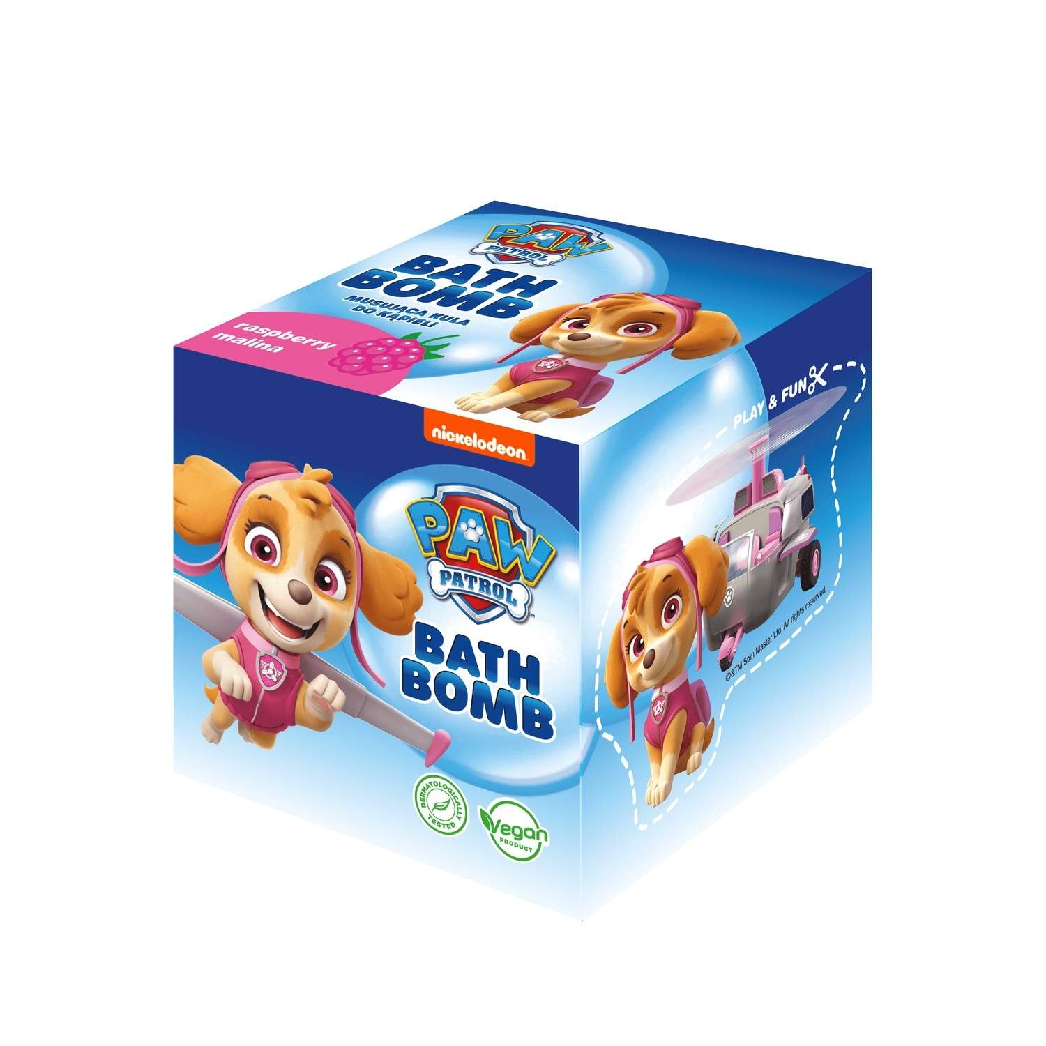 Paw Patrol Bath Bomb 165G Skye, Raspberry